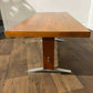 Mid Century Teak Coffee Table with Chrome Effect Legs