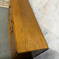 Vintage MCM Ercol Elm Windsor Sideboard 1960s 2 Cupboards Drawers on Castors