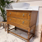 W79.3mm Oak Vintage Bathroom Vanity Unit With Sink