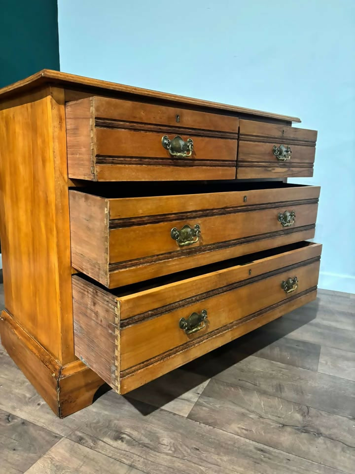 Edwardian Satinwood Chest of Drawers8