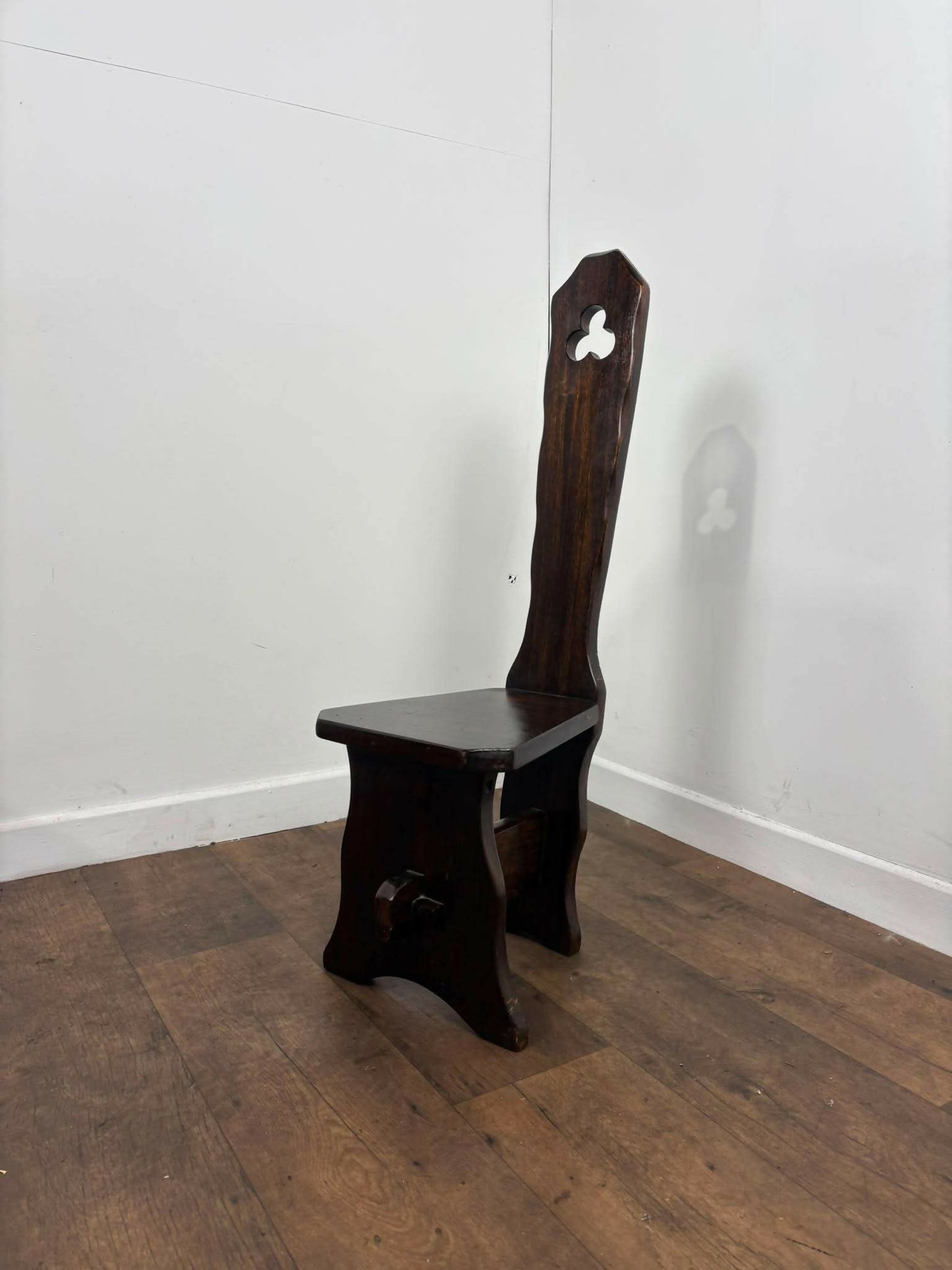 Vintage Dark Oak Spinning Chair