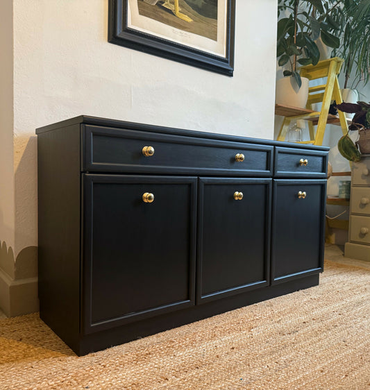 Newly refurbished g-plan sideboard teak black mid century vintage mcm