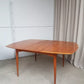 Vintage Mid Century Oak Norwegian Extending Dining Table Danish By Gustav Bahus R433
