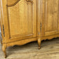 Wardrobe Vintage French Louis XVI Style Oak Four Door Carved Armoire LOT 6497