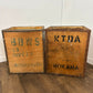 Pair of Vintage Kenyan Tea Shipping Chests / Boxes