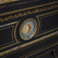 Antique Ebonised Black and Gilt Brass Credenza 19th Century with Porcelain Plaques