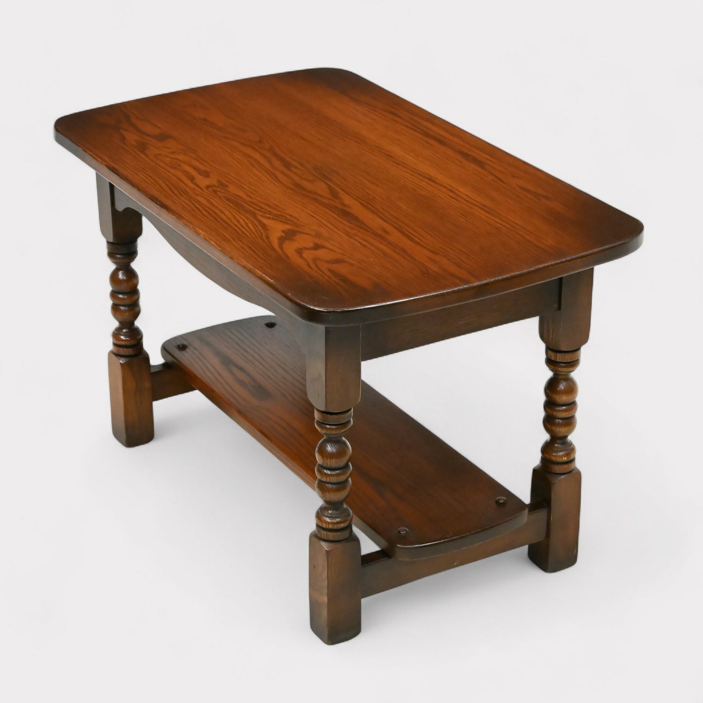 Old Charm Coffee Tables Tudor Brown Tower Tier 76cm x 46cm FREE UK Delivery. SBR10882/0109E