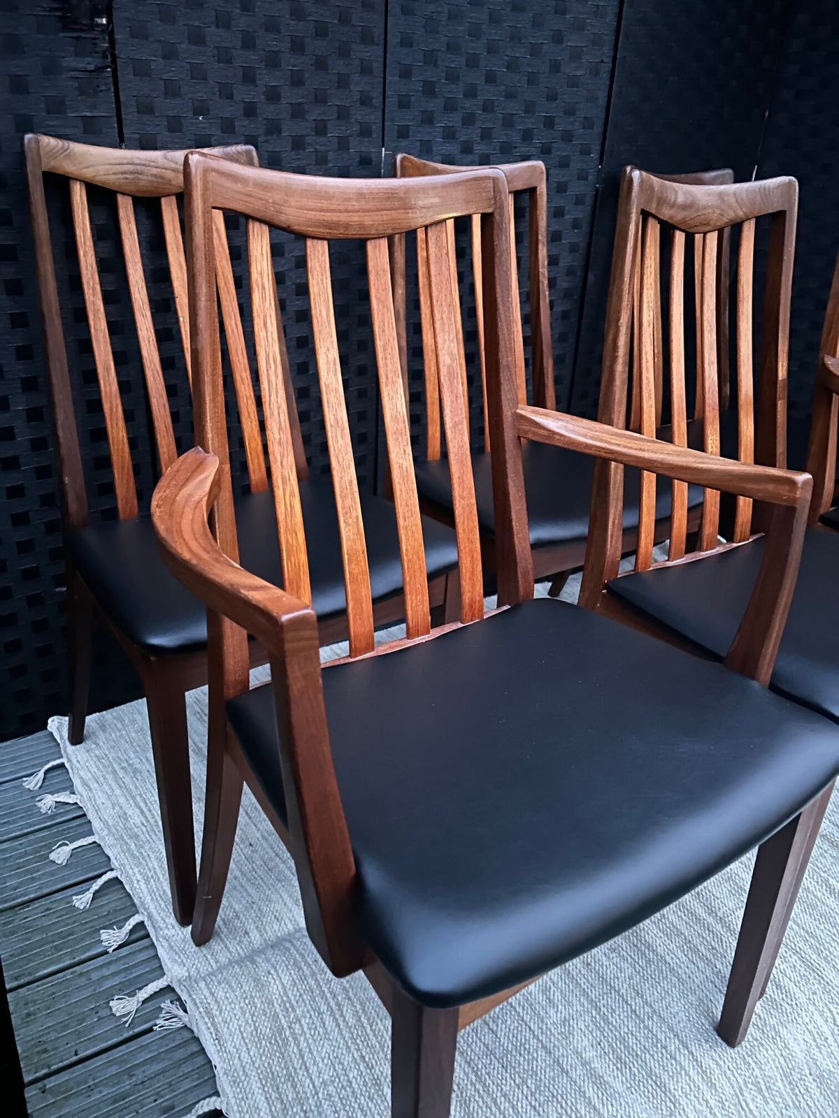 G Plan Fresco Teak Dining Chairs Set Of 6 Including 2 Carvers