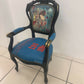 Striking, vintage occasional chair with Japanese style Geisha Girl design