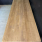 French Bleached Oak Farmhouse Dining Table