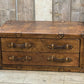 Handmade Vintage Leather Coffee Table Trunk: Vintage-Inspired Storage Chest