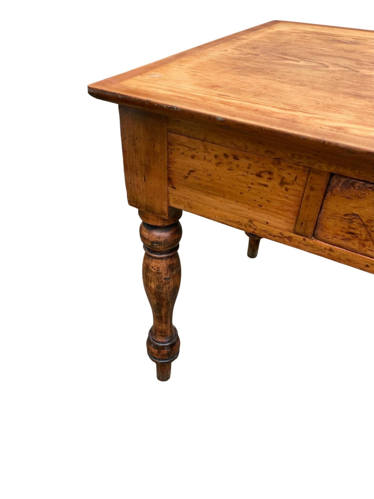 Antique Victorian 19th C Pine writing table
