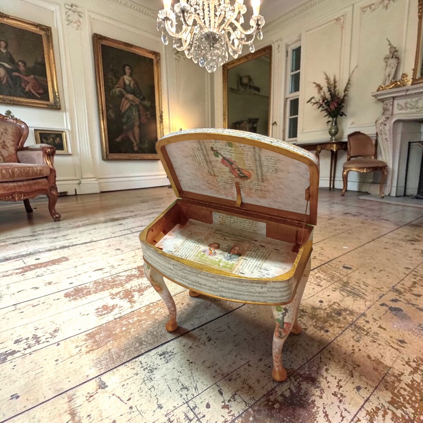 Amadeus Decoupaged Table