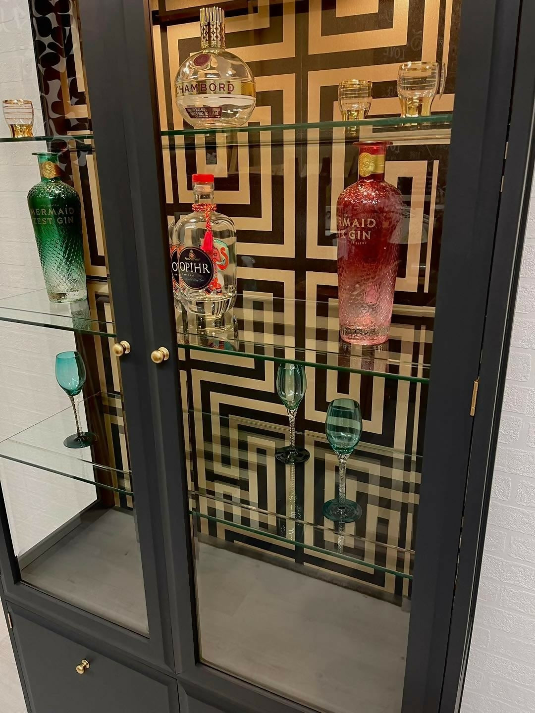 Stag Minstrel stunning large display cabinet drinks cabinet