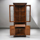 Old Charm Corner Display Cabinet with Leaded Glass Tudor Brown FREE UK Delivery*