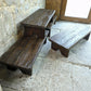 4 x Retail Rustic Display Table Risers - Wood - Childrens Benches Monitor Stands