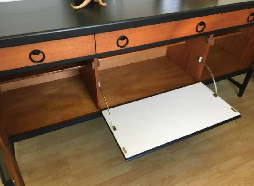 Large Black Vintage Nathan sideboard