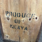 Pair of Vintage Kenyan Tea Export Crates / Wooden Boxes