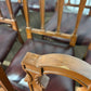 Set Of Twelve Mahogany Dining Chairs With Burgundy Leather Upholstered Seats