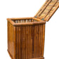Mid century bamboo and Rattan storage box / side table