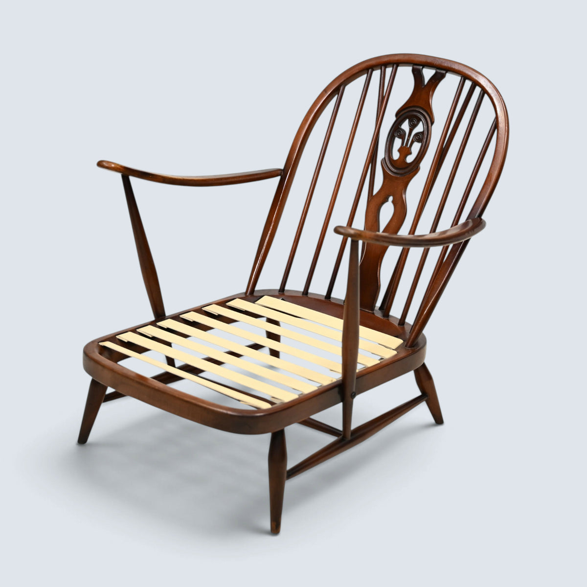 Ercol Fleur-De-Lys Easy Chair New Webbing (Pirelli) Frame Only FREE UK Delivery*