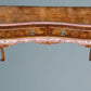 Good Quality Queen Anne Style Burr Walnut Serving Side Table