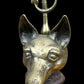 Pair of Antique Brass Fox Head Door Porters or Door Stops