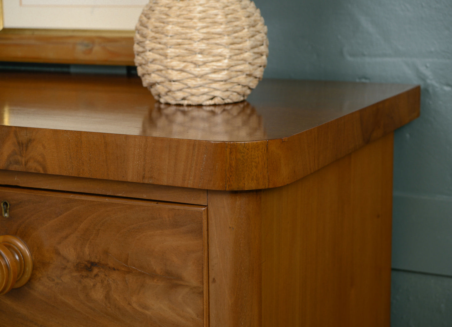 Large Victorian Mahogany Chest of Drawers- 2 Over 3 - SKU 201