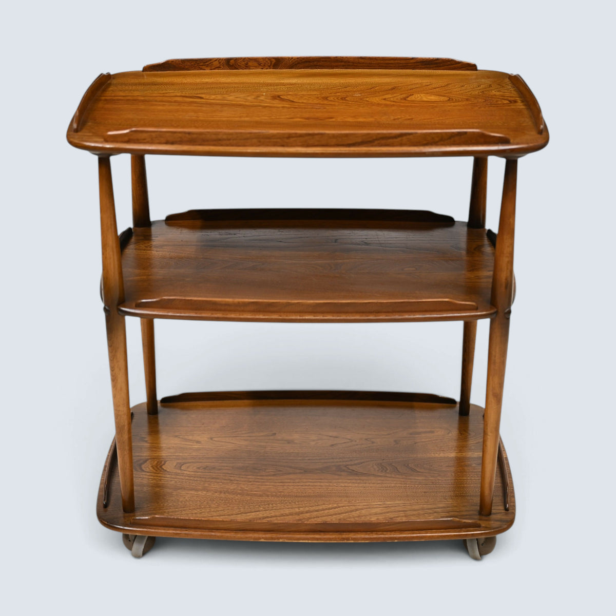 Ercol Windsor 3 Tier Trolley On Casters Golden Dawn Finish FREE UK Delivery*