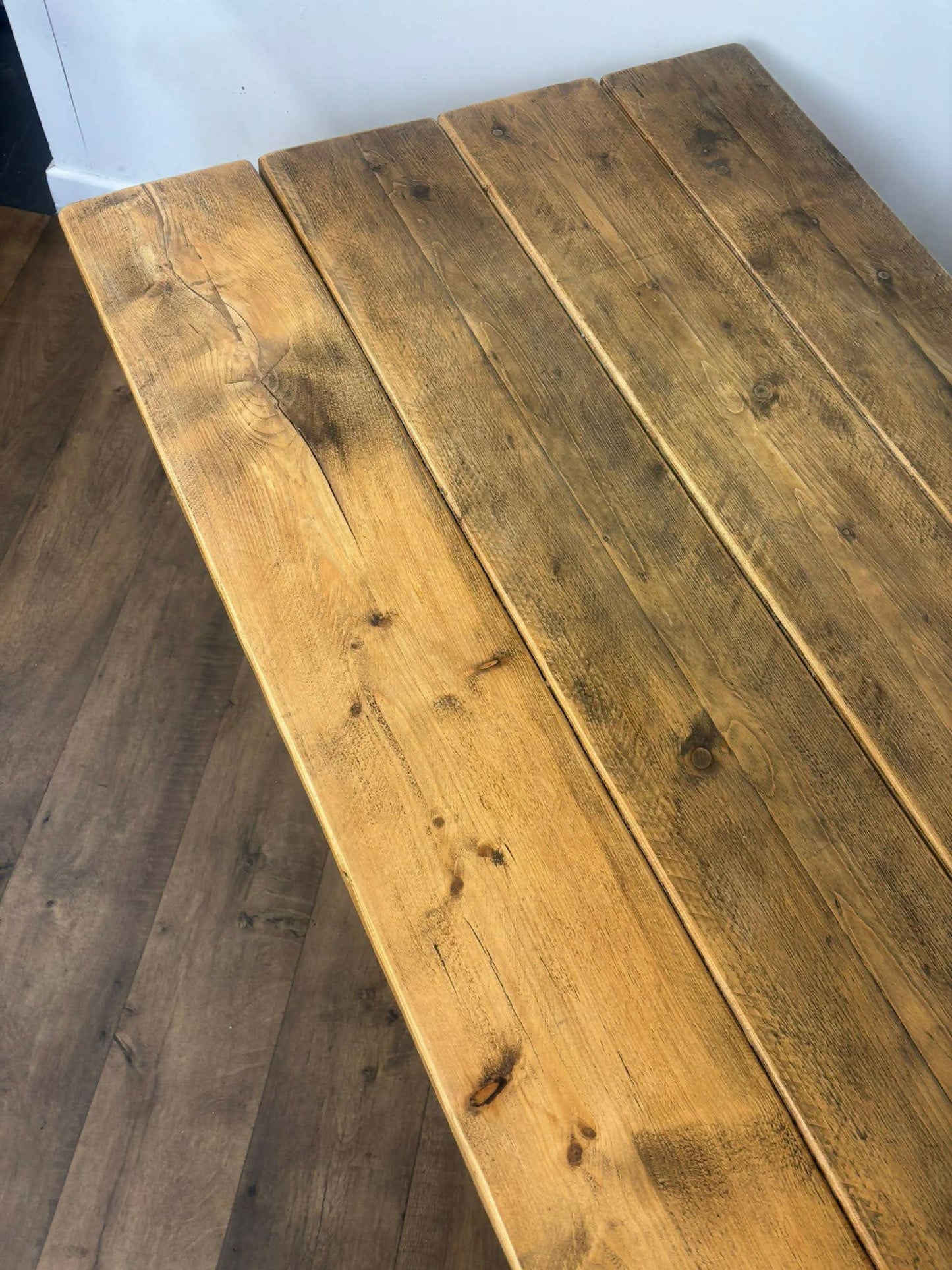 Large Modern Coffee Table With Reclaimed Top