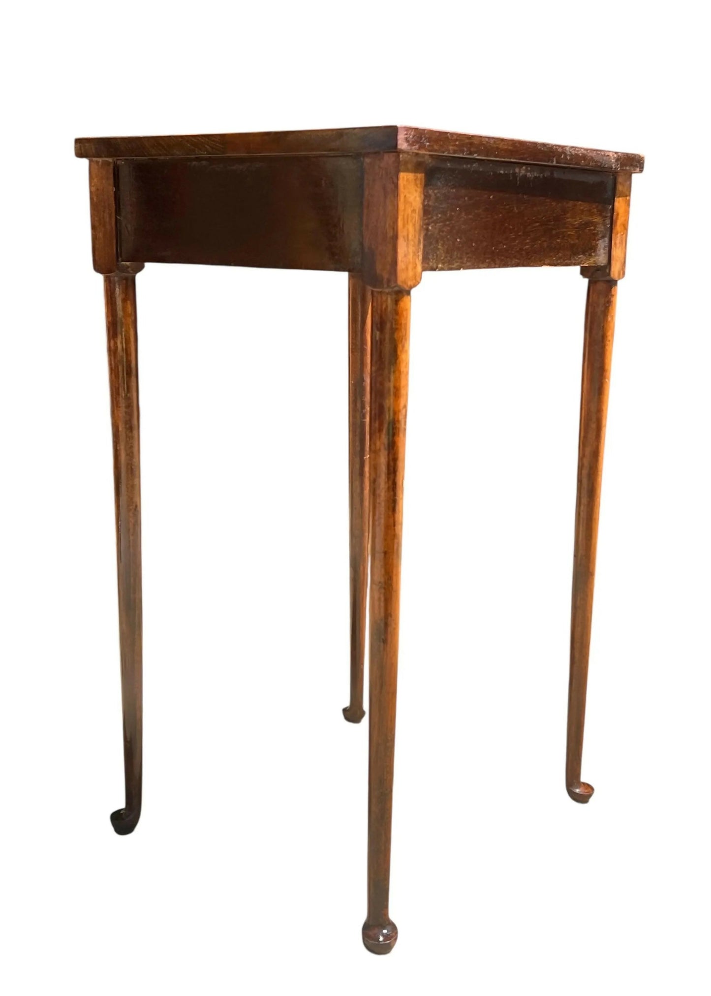 Antique Mahogany 19th century pad foot side table