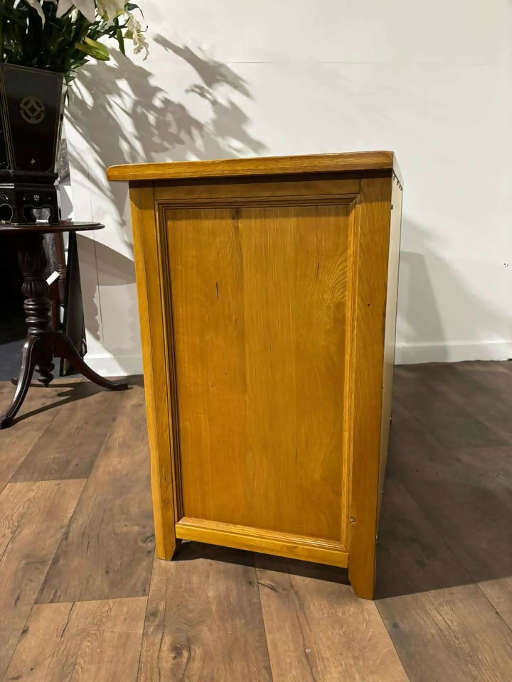 Contemporary Oak Side Cabinet