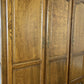 Wardrobe Vintage French Style Oak Triple Door Carved Armoire Cabinet LOT 6525