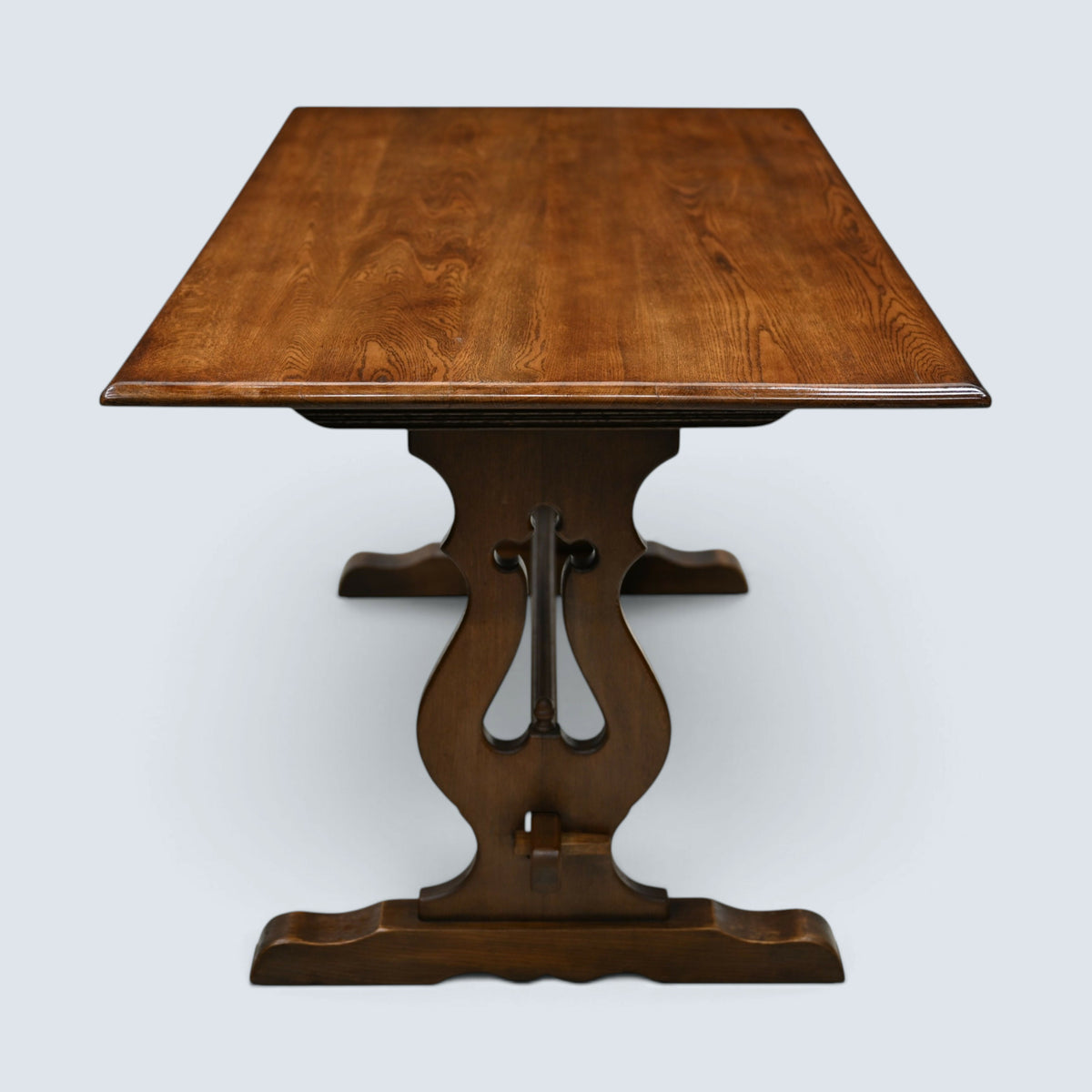 Old Charm Oak Dining Table Light Oak Finish Refectory Plank Top FREE UK Delivery