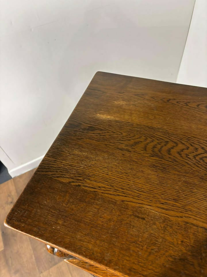 Vintage Old Charm Style Oak Court Cupboard