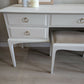 Stag Minstrel Dressing Table and Stool Professionally Refinished in Warm Neutral Cashmere