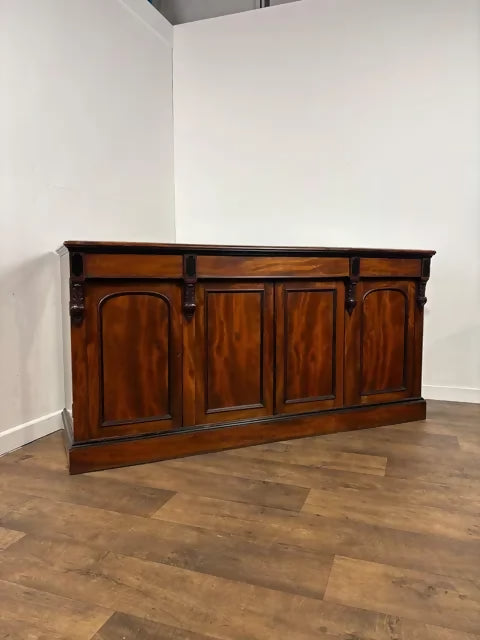 Large Victorian Flame Mahogany Sideboard