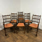 Vintage Set of Six Oak Dining Chairs (Including 2 Carvers)