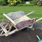 Vintage Antique Rustic French Wheelbarrow, Early 1900s