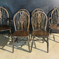 Set 6 Wheel Back Dining Chairs