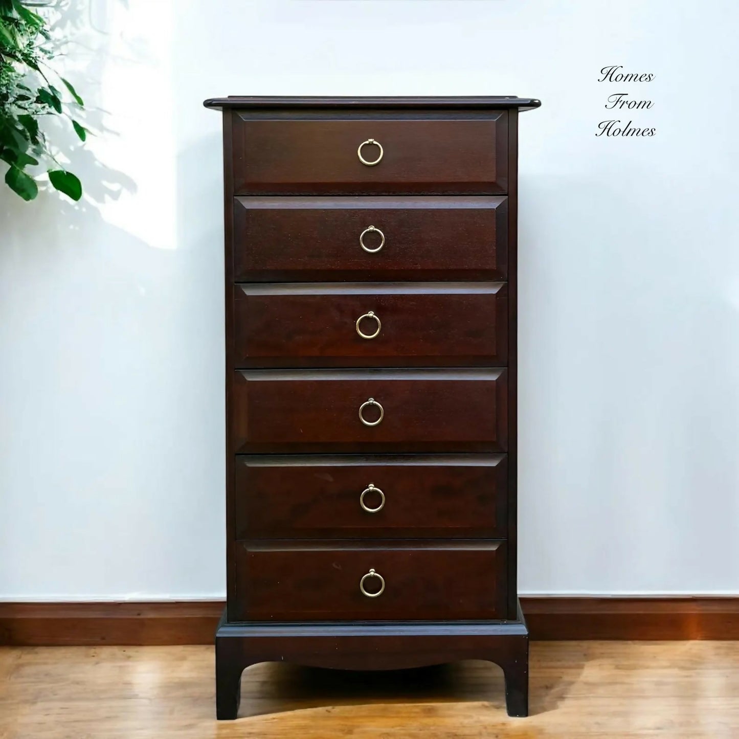 Available for commission Stag 6 drawer chest of drawers / stag dresser / stag furniture / stag chest of drawers / stag tallboy / Rare