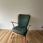 Vintage Ercol Windsor Low Easy Chair Blue Label