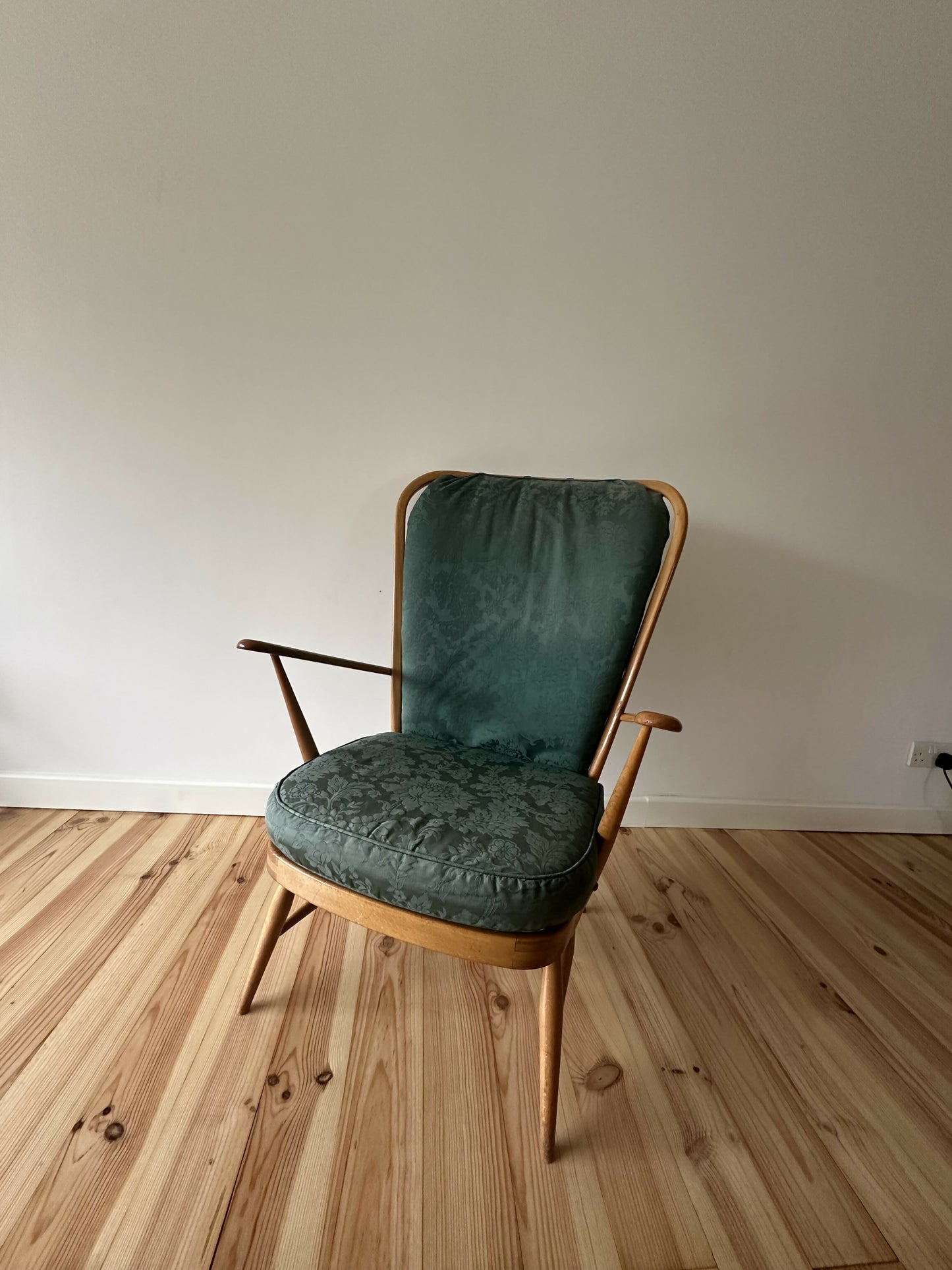 Vintage Ercol Windsor Low Easy Chair Blue Label