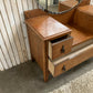 Vintage Art Deco Oak Dressing Table Circular Mirror BCM/HL Lebus Vanity Desks