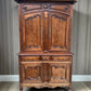 French Provincial Walnut Cupboard Stamped R Trotel