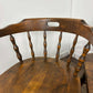 Pair of Oak Tub Style Spindle Back Chairs