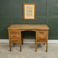 Vintage Oak Kneehole Desk - 1940s - Great Patina