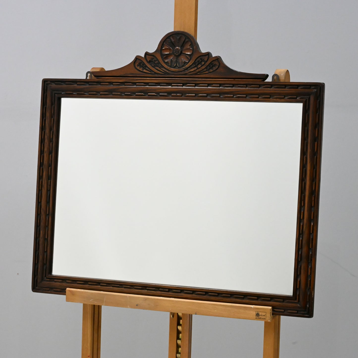 Old Charm Oak Framed Wall Mirror Heavy 69cm x 64cm Tudor Brown FREE Delivery. SBR9887/0912D