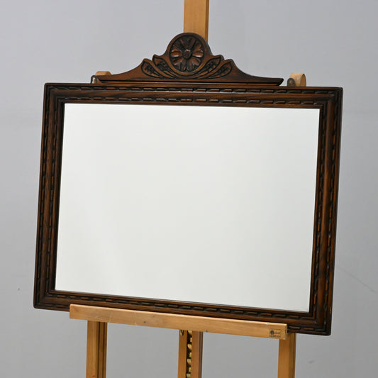 Old Charm Oak Framed Wall Mirror Heavy 69cm x 64cm Tudor Brown FREE Delivery. SBR9887/0912D