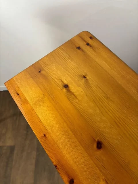 Contemporary Pine Bookcase With Drawer